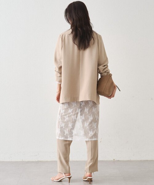 LOUNGEDRESS(ラウンジドレス)の「カットレースチュニック(チュニック・レディース・ブラック/オフホワイト・FREE)」の6枚目の写真