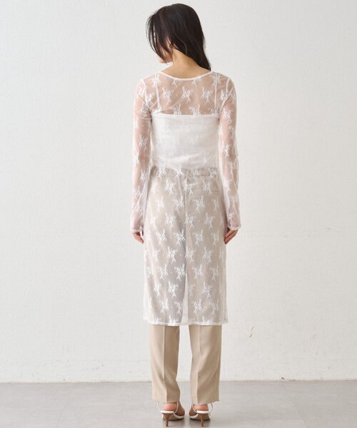 LOUNGEDRESS(ラウンジドレス)の「カットレースチュニック(チュニック・レディース・ブラック/オフホワイト・FREE)」の11枚目の写真