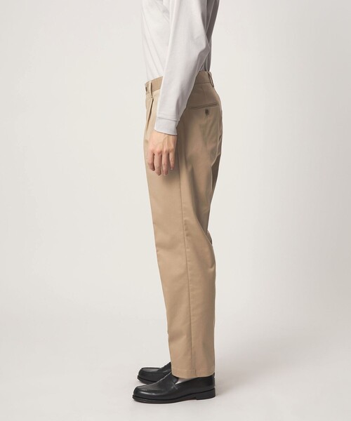 green label relaxing（グリーンレーベルリラクシング）の「コットン ポリウレタン 1アウトプリーツ チノパンツ スラックス（スラックス・メンズ・オフホワイト/ベージュ・L/M/XL/S）」の6枚目の写真