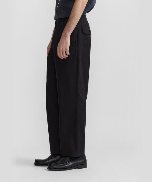agnes b.（アニエスベー）の「メンズ コットン ギャバジン ストレート パンツ ”Antton”（その他パンツ・メンズ・ブラック・38/40/36）」の4枚目の写真