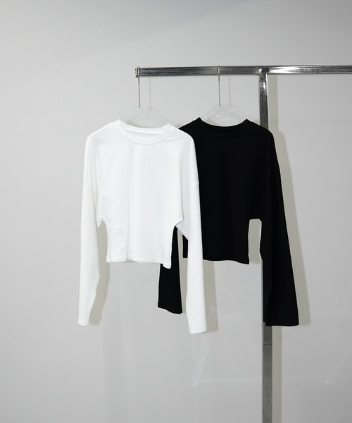 chuclla(チュクラ)の「ウエストシェイプ ワイドスリーブトップス chw26s060(Tシャツ/カットソー・レディース・ホワイト/ブラック・FREE)」の16枚目の写真