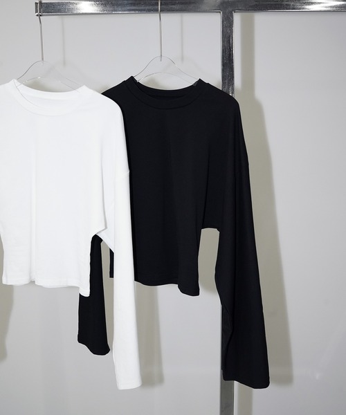chuclla(チュクラ)の「ウエストシェイプ ワイドスリーブトップス chw26s060(Tシャツ/カットソー・レディース・ホワイト/ブラック・FREE)」の17枚目の写真