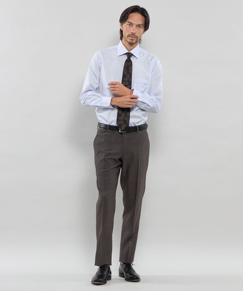 MACKINTOSH LONDON(マッキントッシュ ロンドン)の「【WEB・一部店舗限定】ブロードセミワイドドレスシャツ(シャツ/ブラウス・メンズ・ブルー系その他4/ホワイト・41/40/39)」の14枚目の写真