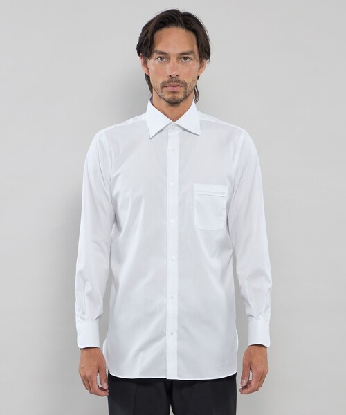 MACKINTOSH LONDON(マッキントッシュ ロンドン)の「【WEB・一部店舗限定】ブロードセミワイドドレスシャツ(シャツ/ブラウス・メンズ・ブルー系その他4/ホワイト・41/40/39)」の16枚目の写真