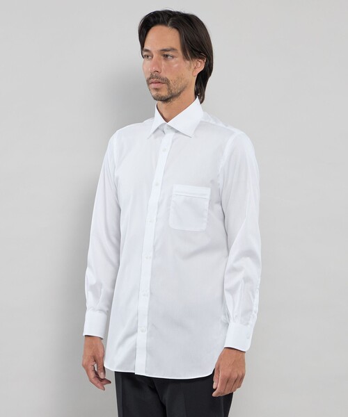 MACKINTOSH LONDON(マッキントッシュ ロンドン)の「【WEB・一部店舗限定】ブロードセミワイドドレスシャツ(シャツ/ブラウス・メンズ・ブルー系その他4/ホワイト・41/40/39)」の6枚目の写真