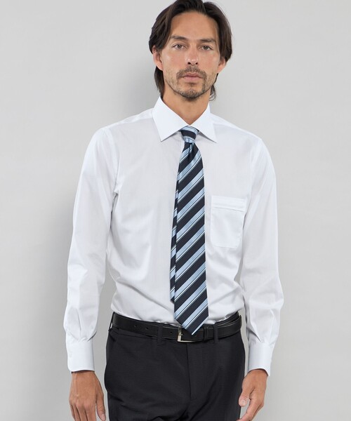 MACKINTOSH LONDON(マッキントッシュ ロンドン)の「【WEB・一部店舗限定】ブロードセミワイドドレスシャツ(シャツ/ブラウス・メンズ・ブルー系その他4/ホワイト・41/40/39)」の8枚目の写真