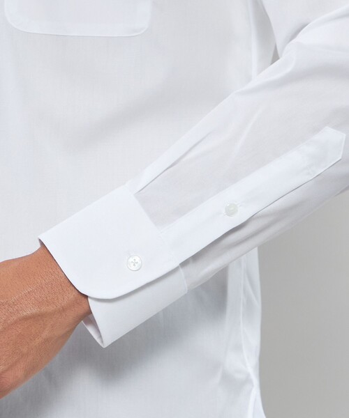 MACKINTOSH LONDON(マッキントッシュ ロンドン)の「【WEB・一部店舗限定】ブロードセミワイドドレスシャツ(シャツ/ブラウス・メンズ・ブルー系その他4/ホワイト・41/40/39)」の10枚目の写真