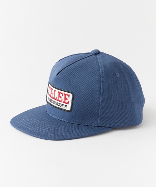 CALEE(キャリー)の「CALEE/キャリー WAPPEN CAP フラットバイザー ツイルコットン キャップ 2026年 夏 夏服(キャップ・メンズ・ブラック/ネイビー・FREE)」の9枚目の写真
