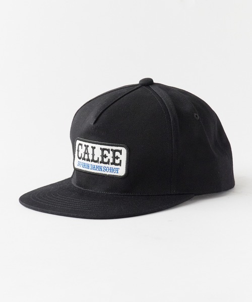 CALEE(キャリー)の「CALEE/キャリー WAPPEN CAP フラットバイザー ツイルコットン キャップ 2026年 夏 夏服(キャップ・メンズ・ブラック/ネイビー・FREE)」の4枚目の写真