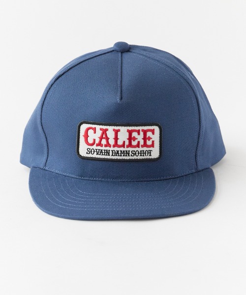 CALEE(キャリー)の「CALEE/キャリー WAPPEN CAP フラットバイザー ツイルコットン キャップ 2026年 夏 夏服(キャップ・メンズ・ブラック/ネイビー・FREE)」の8枚目の写真