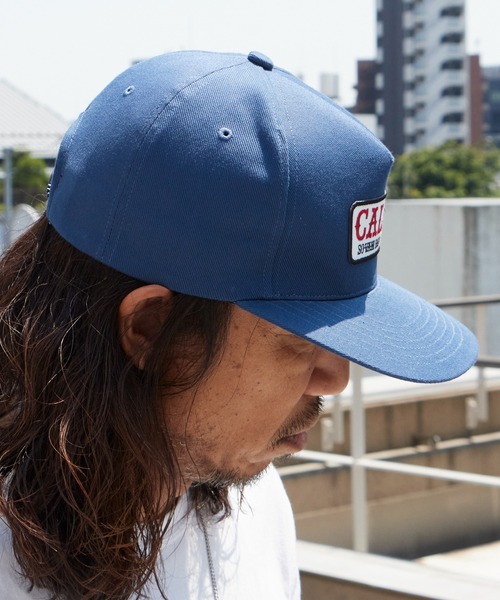 CALEE(キャリー)の「CALEE/キャリー WAPPEN CAP フラットバイザー ツイルコットン キャップ 2026年 夏 夏服(キャップ・メンズ・ブラック/ネイビー・FREE)」の10枚目の写真