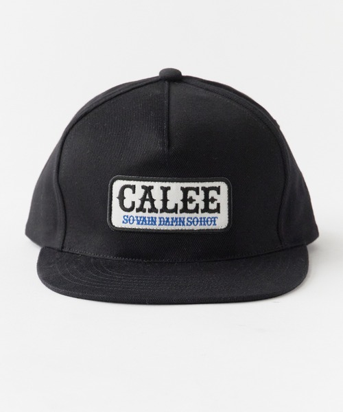 CALEE(キャリー)の「CALEE/キャリー WAPPEN CAP フラットバイザー ツイルコットン キャップ 2026年 夏 夏服(キャップ・メンズ・ブラック/ネイビー・FREE)」の3枚目の写真