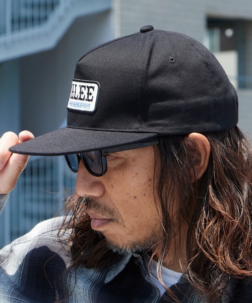 CALEE(キャリー)の「CALEE/キャリー WAPPEN CAP フラットバイザー ツイルコットン キャップ 2026年 夏 夏服(キャップ・メンズ・ブラック/ネイビー・FREE)」の5枚目の写真