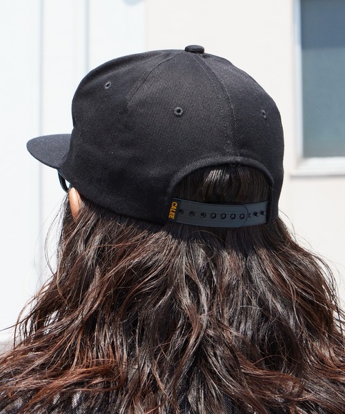 CALEE(キャリー)の「CALEE/キャリー WAPPEN CAP フラットバイザー ツイルコットン キャップ 2026年 夏 夏服(キャップ・メンズ・ブラック/ネイビー・FREE)」の7枚目の写真