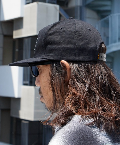 CALEE(キャリー)の「CALEE/キャリー WAPPEN CAP フラットバイザー ツイルコットン キャップ 2026年 夏 夏服(キャップ・メンズ・ブラック/ネイビー・FREE)」の6枚目の写真