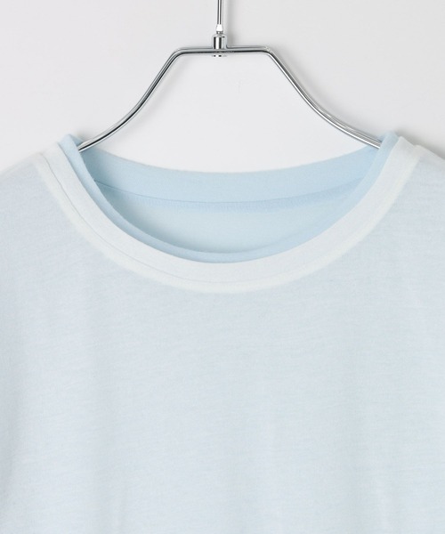 BAYFLOW（ベイフロー）の「[リバーシブル仕様]シアーレイヤードロングスリーブ（Tシャツ/カットソー・レディース・ピンク/グレー/オフホワイト・FREE）」の16枚目の写真