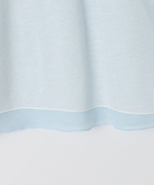 BAYFLOW（ベイフロー）の「[リバーシブル仕様]シアーレイヤードロングスリーブ（Tシャツ/カットソー・レディース・ピンク/グレー/オフホワイト・FREE）」の14枚目の写真