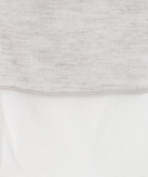 BAYFLOW（ベイフロー）の「[リバーシブル仕様]シアーレイヤードロングスリーブ（Tシャツ/カットソー・レディース・ピンク/グレー/オフホワイト・FREE）」の11枚目の写真