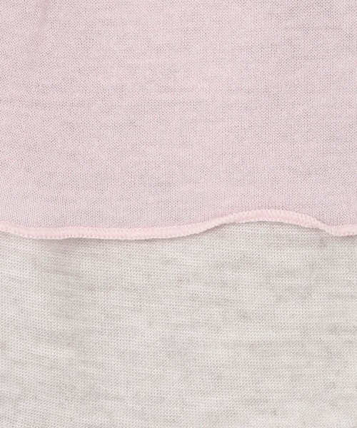 BAYFLOW（ベイフロー）の「[リバーシブル仕様]シアーレイヤードロングスリーブ（Tシャツ/カットソー・レディース・ピンク/グレー/オフホワイト・FREE）」の10枚目の写真