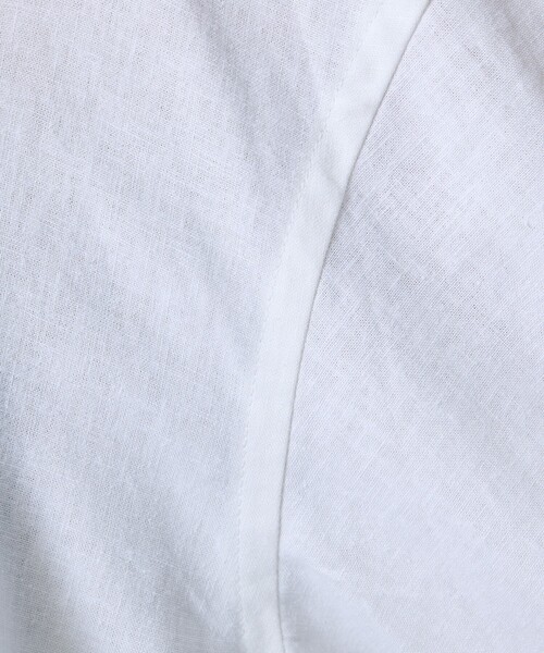 FORTUNA HOMME(フォルトゥナオム)の「【FORTUNA /フォルトゥナ】DoubleLinenShirt/ダブルリネンシャツ/ユニセックス/【WEB限定】(シャツ/ブラウス・メンズ・ホワイト/ブラック・L/M)」の9枚目の写真