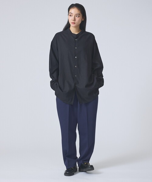 FORTUNA HOMME(フォルトゥナオム)の「【FORTUNA /フォルトゥナ】DoubleLinenShirt/ダブルリネンシャツ/ユニセックス/【WEB限定】(シャツ/ブラウス・メンズ・ホワイト/ブラック・L/M)」の10枚目の写真