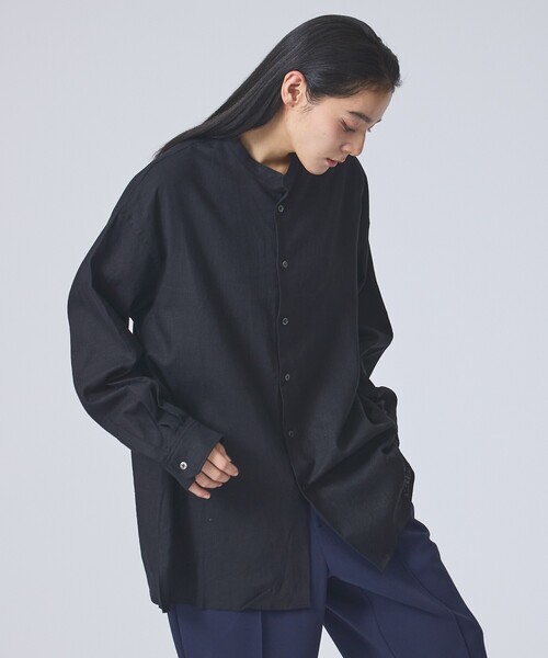 FORTUNA HOMME(フォルトゥナオム)の「【FORTUNA /フォルトゥナ】DoubleLinenShirt/ダブルリネンシャツ/ユニセックス/【WEB限定】(シャツ/ブラウス・メンズ・ホワイト/ブラック・L/M)」の14枚目の写真