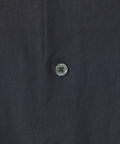 FORTUNA HOMME(フォルトゥナオム)の「【FORTUNA /フォルトゥナ】DoubleLinenShirt/ダブルリネンシャツ/ユニセックス/【WEB限定】(シャツ/ブラウス・メンズ・ホワイト/ブラック・L/M)」の4枚目の写真