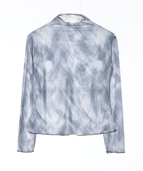 MONOe（モノエ）の「【ロングシーズン活躍】アソート柄ハイネックシアートップス（シャツ/ブラウス・レディース・ブルー/グレー/ブラック・FREE）」の20枚目の写真