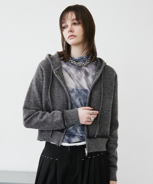 MONOe（モノエ）の「【ロングシーズン活躍】アソート柄ハイネックシアートップス（シャツ/ブラウス・レディース・ブルー/グレー/ブラック・FREE）」の17枚目の写真