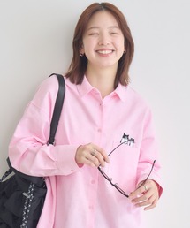 meeny miny | 【meeny miny】CAT & BAKES 9456『ひげリボン』シャツ(シャツ/ブラウス)