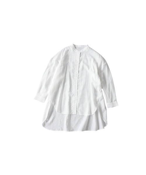 antiqua(アンティカ)の「ストライプ柄 シャツ(シャツ/ブラウス・レディース・ライム/ホワイト/ライトブルー・ONESIZE)」の17枚目の写真