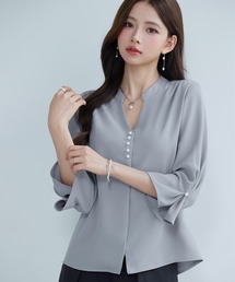 SAISON DE PAPILLON(�Z�]���h�p�s����)�́y2026SS�V��z���f�B�[�X �u���E�X �p�[�� ���ꂢ�� �M���U�[ �ʋ� �I�t�B�X�J�W���A�� ���w�� ���Ǝ�(�V���c/�u���E�X)