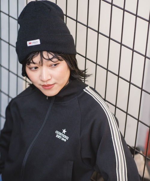 CONVERSE(コンバース)の「【CONVERSE/コンバース】【最旬トラックジャケット】ラインスリーブジャケット トリコット素材 スポーツMIX(ジャージ・レディース・ブラック/アイボリー/ブルー/グレー・LARGE/MEDIUM)」の15枚目の写真