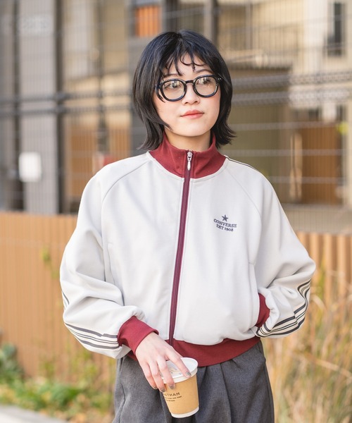 CONVERSE(コンバース)の「【CONVERSE/コンバース】【最旬トラックジャケット】ラインスリーブジャケット トリコット素材 スポーツMIX(ジャージ・レディース・ブラック/アイボリー/ブルー/グレー・LARGE/MEDIUM)」の22枚目の写真