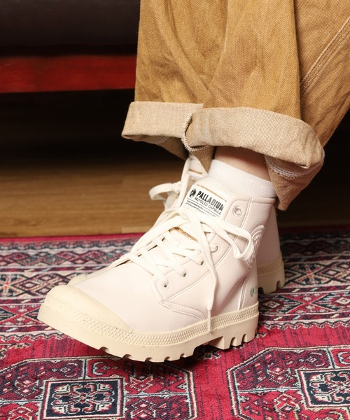 PALLADIUM（パラディウム）の「PAMPA HI RE-VEGN LTH パンパ ハイ リビーガン ブーツ（ブーツ・メンズ・ブラック/ホワイト・23.5cm/24cm/24.5cm/25cm/25.5cm/26.5cm/27cm/27.5cm/28cm/29cm/22.5cm）」の18枚目の写真