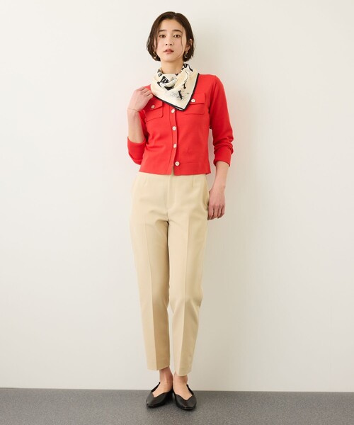 ROPE'（ロペ）の「ダブルクロスストレッチペンシルパンツ/接触冷感・イージーケア・セットアップ対応（その他パンツ・レディース・ブラック/ベージュ・36/38）」の22枚目の写真