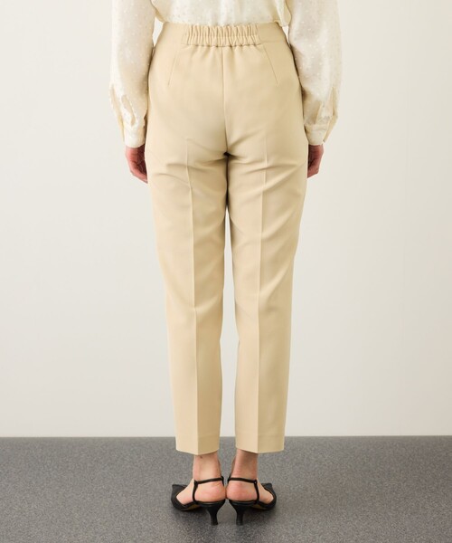 ROPE'（ロペ）の「ダブルクロスストレッチペンシルパンツ/接触冷感・イージーケア・セットアップ対応（その他パンツ・レディース・ブラック/ベージュ・36/38）」の3枚目の写真