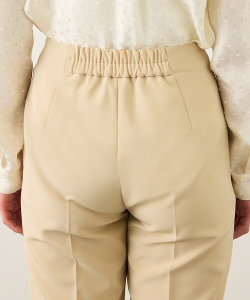 ROPE'（ロペ）の「ダブルクロスストレッチペンシルパンツ/接触冷感・イージーケア・セットアップ対応（その他パンツ・レディース・ブラック/ベージュ・36/38）」の4枚目の写真