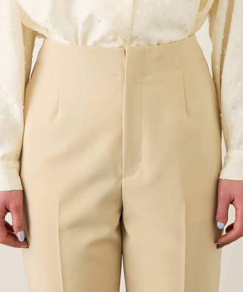 ROPE'（ロペ）の「ダブルクロスストレッチペンシルパンツ/接触冷感・イージーケア・セットアップ対応（その他パンツ・レディース・ブラック/ベージュ・36/38）」の5枚目の写真