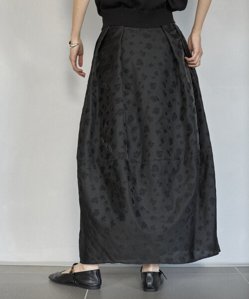 Firsthand（ファーストハンド）の「Firsthand/ファーストハンド フラワー シアージャガード コクーン スカート（スカート・レディース・その他/ブラック・MEDIUM/SMALL）」の8枚目の写真