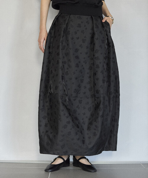 Firsthand（ファーストハンド）の「Firsthand/ファーストハンド フラワー シアージャガード コクーン スカート（スカート・レディース・その他/ブラック・MEDIUM/SMALL）」の11枚目の写真