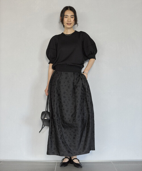 Firsthand（ファーストハンド）の「Firsthand/ファーストハンド フラワー シアージャガード コクーン スカート（スカート・レディース・その他/ブラック・MEDIUM/SMALL）」の13枚目の写真