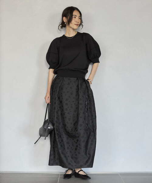 Firsthand（ファーストハンド）の「Firsthand/ファーストハンド フラワー シアージャガード コクーン スカート（スカート・レディース・その他/ブラック・MEDIUM/SMALL）」の14枚目の写真