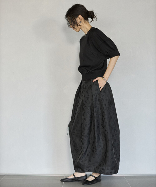 Firsthand（ファーストハンド）の「Firsthand/ファーストハンド フラワー シアージャガード コクーン スカート（スカート・レディース・その他/ブラック・MEDIUM/SMALL）」の17枚目の写真
