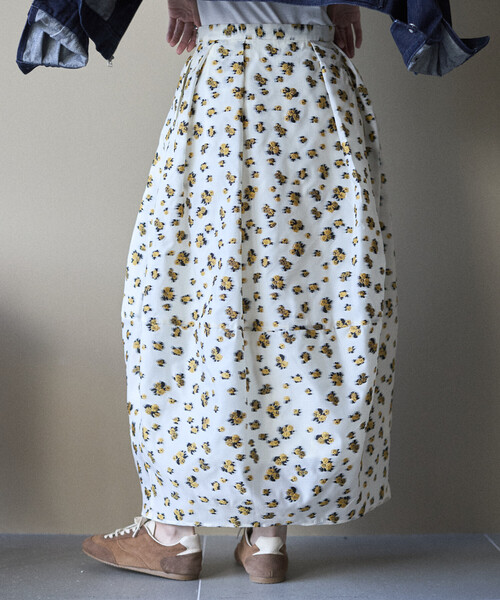 Firsthand（ファーストハンド）の「Firsthand/ファーストハンド フラワー シアージャガード コクーン スカート（スカート・レディース・その他/ブラック・MEDIUM/SMALL）」の22枚目の写真