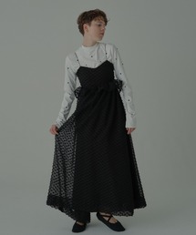 HONEY MI HONEY（ハニーミーハニー）の「dot voile ribbon long one-piece（ワンピース）」