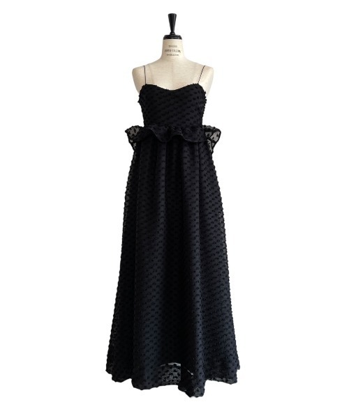 HONEY MI HONEY(ハニーミーハニー)の「dot voile ribbon long one-piece(ワンピース・レディース・ブラック/グレー/ピンク/ホワイト・FREE)」の20枚目の写真