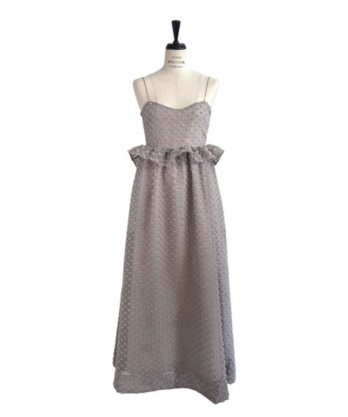 HONEY MI HONEY(ハニーミーハニー)の「dot voile ribbon long one-piece(ワンピース・レディース・ブラック/グレー/ピンク/ホワイト・FREE)」の18枚目の写真
