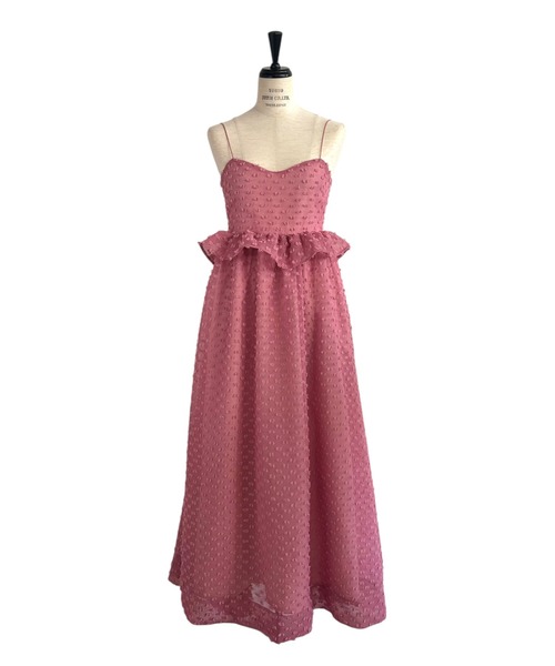 HONEY MI HONEY(ハニーミーハニー)の「dot voile ribbon long one-piece(ワンピース・レディース・ブラック/グレー/ピンク/ホワイト・FREE)」の19枚目の写真