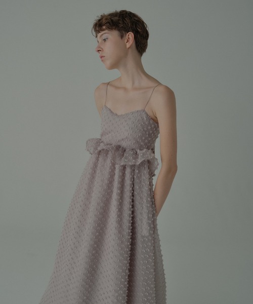 HONEY MI HONEY(ハニーミーハニー)の「dot voile ribbon long one-piece(ワンピース・レディース・ブラック/グレー/ピンク/ホワイト・FREE)」の11枚目の写真